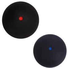 (Red-Blue) Professional 2-Pack Squash Ball Set, High-Bounce Soft Rubber for Training and Match Play, Suits All Skill Levels from Beginner to Advanced, in Yellow