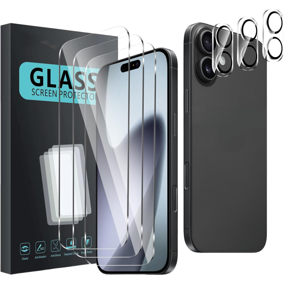 (Phone 17Promax) 3 Pack Screen Protector & 3 Pack Camera Lens Protector For Iphone 17, With 9H Hardness, Anti-Fingerprint, Scratch Resistant, Easy To 7778994955578