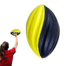 (Yellow spiral football) 5-Inch Practice Playball for Kids, High-Visibility Lightweight Foam for Indoor Outdoor Games, Durable Training Toy for Team Sports