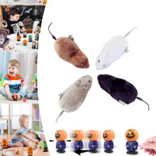 (Mouse) Wind-Up Halloween Toys 4-Pack, Animated Jumping & Walking Novelty Toys for Trick or Treat Goodie Bags, Fun Party Favors for Kids and Festive Events, i