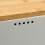 Cooks Professional (White) Cooks Professional Diamond Pattern Bread Bin with Linen Bag & Bamboo Cutting Board Lid 4