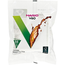 Hario Paper Filters for V60 Dripper Coffee Maker Compatible with Size 01 White 100 Pack 1100 Pieces Package may vary – This product is designed w