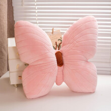 (Pink) Butterfly Pillow Decorative Butterfly-Shaped Cushion, 15.7" x 15.7" Cute Plush Throw Pillow for Bedroom, Living Room & Sofa, Pink Soft Decorative Cush