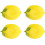 (A) 4-Piece Ceramic Lemon-Patterned Serving Set - Versatile Dishes for Appetizers, Desserts, Pickles, Condiments, Candy, Nuts & Snacks | Cute Multi-Use Pl 1
