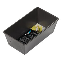 Chef Aid NonStick 2lb Loaf Tin 900g Traditional Rectangular Bread pan Ideal for Bread Loaves CakesHandwash Fridge and Freezer SafeBlack 21cm x 11