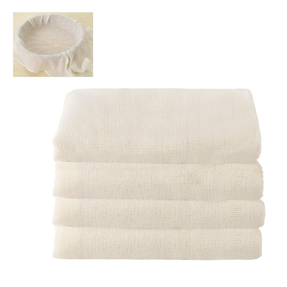 4 Pcs Cheesecloth 50 X 50 Cm Unbleached Grade 90 Muslin Cloths For Cooking Ultra Fine Washable Cheese Cloths For Straining For Filtering Juice Ch Paefiu