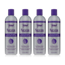 Jhirmack Silver Brightening Purple Shampoo S?t med 4 til alle typer s?lvgr? og blond h?r