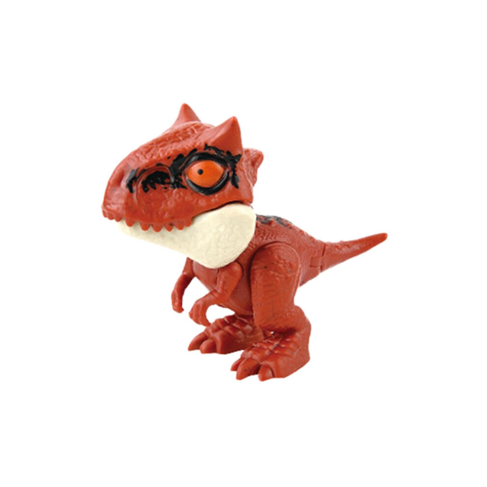 Dinosaur Teething Toy for Infants, Flexible Brown Torosaurus Hand Doll for Easter Baskets, Safe BPA-Free Material