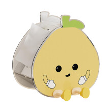 Multifunctional Storage Box 21.8 x 20.6 x 16 cm Cute Face Tissue Holder Cartoon Design Multi-Use Napkin Dispenser