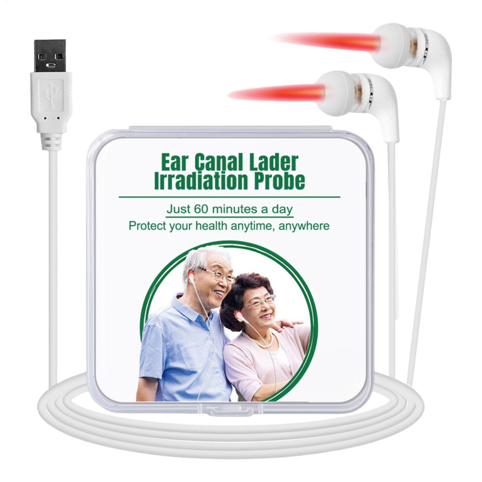 Red/Light Tinnitus Ear Laser Therapy Earplugs Therapy Device For Stress Relief 650Nm