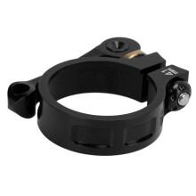 Robustes 41 mm Schnellspann-Sattelklemmen aus Aluminium schwarz