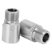 2 Stück 20 mm silberne Fahrradpedalerweiterungen - Chrom-Molybdän-Stahl
