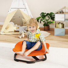 (Orange) AIYAPLAY Planet-Shaped Kids Swivel Chair, Sensory Spinning Chair