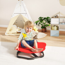 (Red) AIYAPLAY Planet-Shaped Kids Swivel Chair, Sensory Spinning Chair