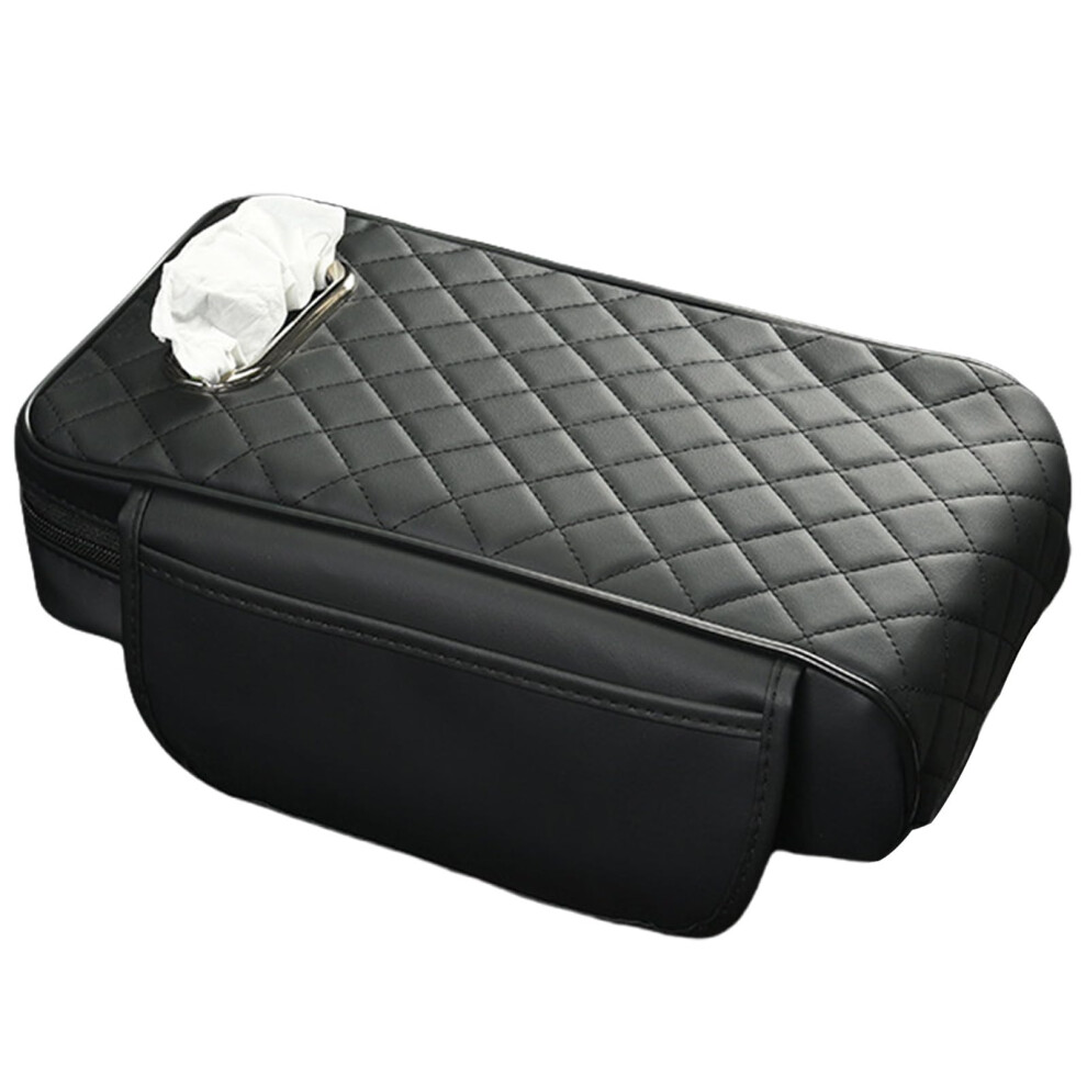 Luxurious Car Center Console Cushion Ergonomic Armrest Cover For Organized Storage Compatible With Most Vehicle Models 6947110674612