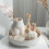 Round Plastic Serving Tray Cosmetic Storage Table 6