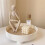 Round Plastic Serving Tray Cosmetic Storage Table 5