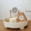 Round Plastic Serving Tray Cosmetic Storage Table 4
