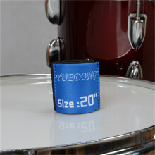 Dampening Solutions Elastic Tap and Ring Set for Drumming - 50.8 cm Size, Compatible with All Drum Kits