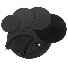 10 Piece EVA Drum Damping Pads Kit for Bass and Snare Drum Noise Reduction Quiet Practice Pad Set Percussion Accessories