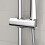 NES Home Nes Home Round ABS Adjustable Showerhead Holder Slider Bracket Chrome 1