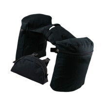 Horse Saddle Bag Horn Bag for Hiking and Riding - Portable Oxford Cloth Long Distance Riding Horn and Knob Bag in Black