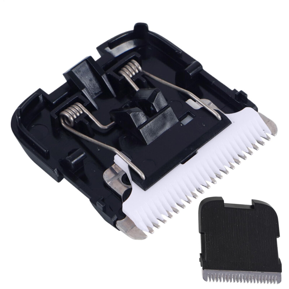 Hair Clipper Head | Ceramic Trimmer Attachment | Skin-Friendly Silent Cutting Blade in White for Compatible Models