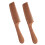 2 Pcs Wooden Anti Static Comb Wood Grain Prevent 8
