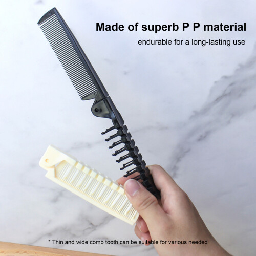Foldable Hair Brush Folding Pocket Comb Portable 1