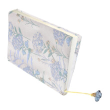 Handmade Fabric Book Cover with Waterproof Protection, Self-Adhesive Bookmark, Rechargeable Notebook Accessory for Students