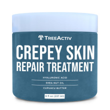 Treeactiv Crepey Skin Repair Travelment Formula originale 8 FL Oz Crema di rassodamento per lozione per la pelle per la pelle del viso e del collo co