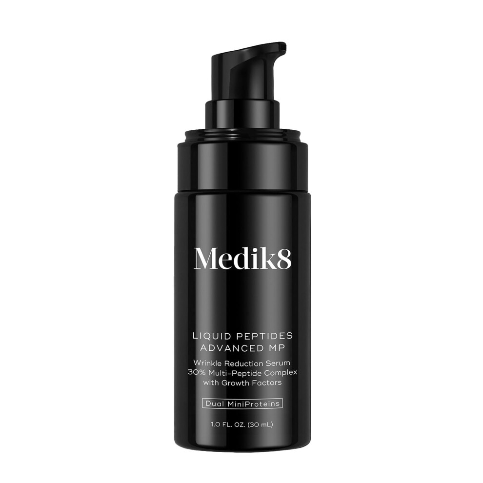 Medik8 Liquid Peptides Advanced Mp - Peptide Serum - Face Serum For Wrinkle Reduction - Hydrating Serum Supports Collagen Hyaluronic Acid - 1 Oz