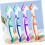 4 Pieces Double-Sided Denture Cleaning Brushes with Multi-Layer Bristles for Easy Denture Care and Ergonomic Design 5