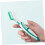 4 Pieces Double-Sided Denture Cleaning Brushes with Multi-Layer Bristles for Easy Denture Care and Ergonomic Design 4