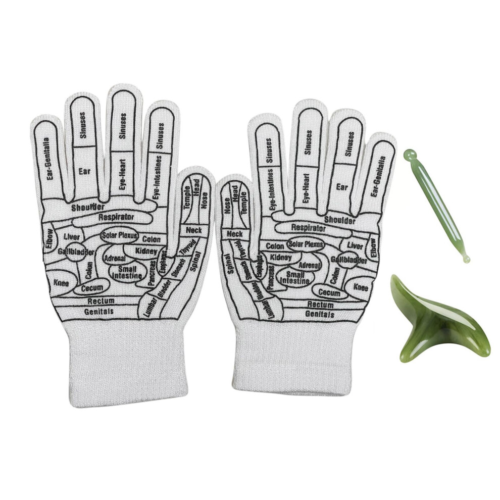 Hand Reflex Zone Tool, Thickened Cotton Acupressure Reflex Zone Gloves for Physiotherapy and Acupuncture-image-OPC-PK5ZYMG-NEW