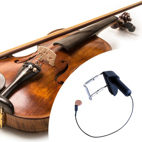 Violin Pickup Microphone, Easy Install, Compatible with Harp Guitars and Mandolin, Adjustable Sensitivity 2