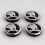 SK05 - 60MM 4-pack Center covers Skoda Silver one size 1