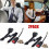 2 Pack Universal 3 Point Adjustable Car Seat Belt Car Van Seat Belt + Bolts 2