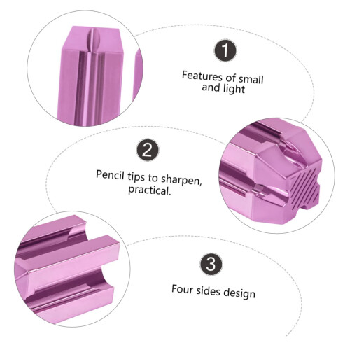 Pencil Sharpener for Eyebrow Pencils and Makeup Eyeliner, Manual Charcoal Plastic Sharpener for Precision Sharpening 2