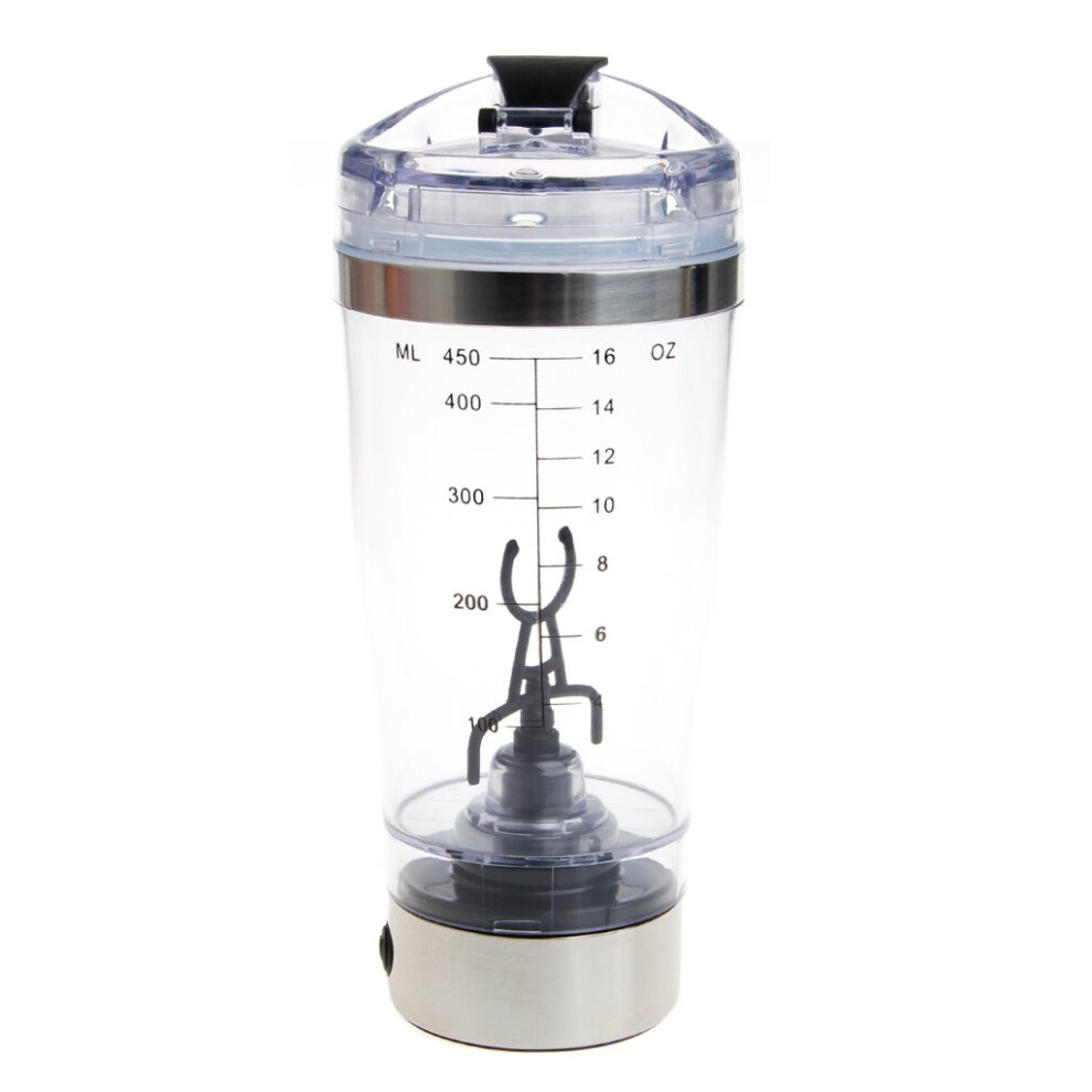 450 Protein Shaker Water Bottle Electric Automatic Mixer With Leak-Proof Lid and BPA-Free Material