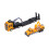 1:50 Engineering Trailer Model Toys Movable Arm 4