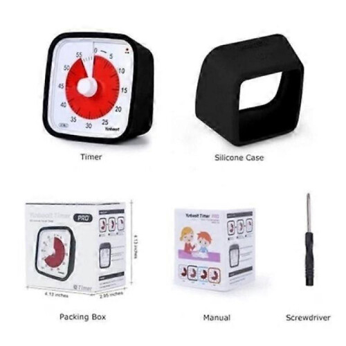 Visual Timer 60min - classroom school for children Black 1