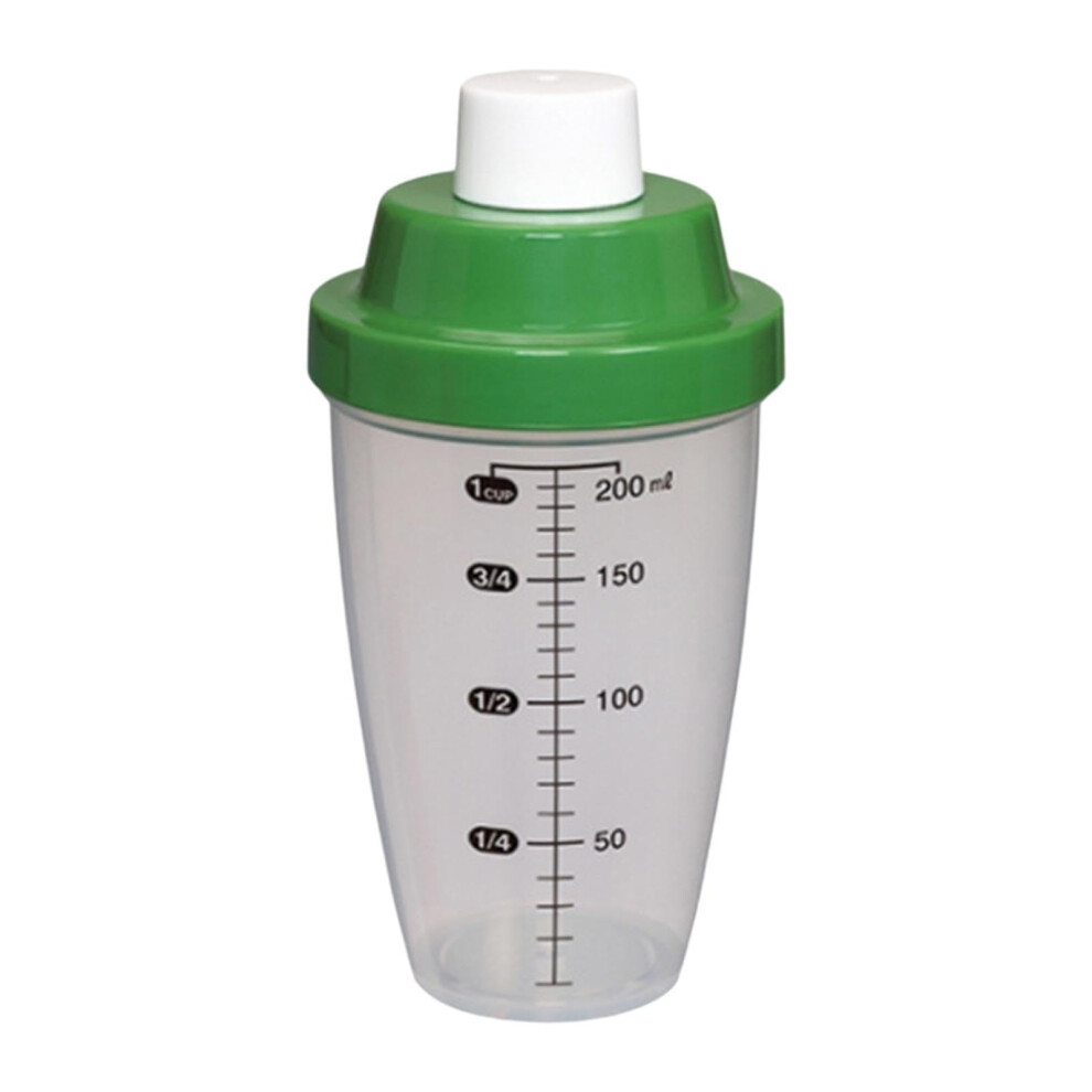 Shaker Bottle for Protein Powder 200 ml Clear with Measurement Scale for Sports Fitness and Pre-Workout Mixing