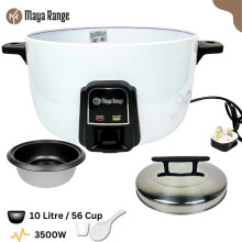 Commercial Electric Rice Cooker Non-Stick Removable Bowl Keep Warm 10L