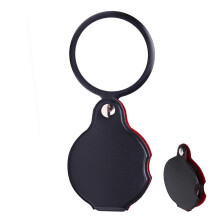 Magnifying Glass with Leather Case | Pocket Size 3x Magnifier for Science Exploration and Learning