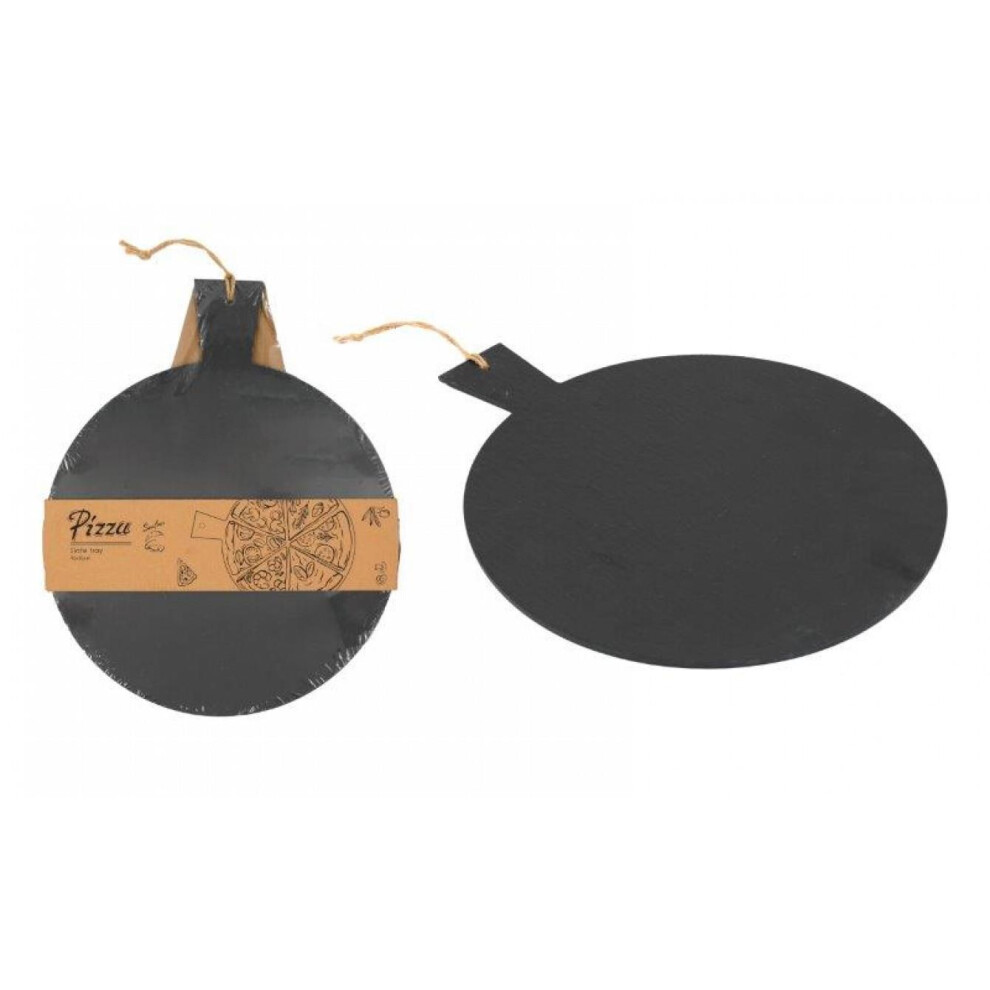 Slate Serving Board for Cheese and Appetizers - Black 43cm x 35cm Elegant Design-image-OPC-PK5ZZ8G-NEW