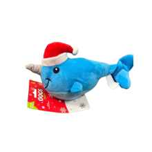 Christmas Dog Toy Whale for Holiday Play 36 X 14 Centimetres Blue