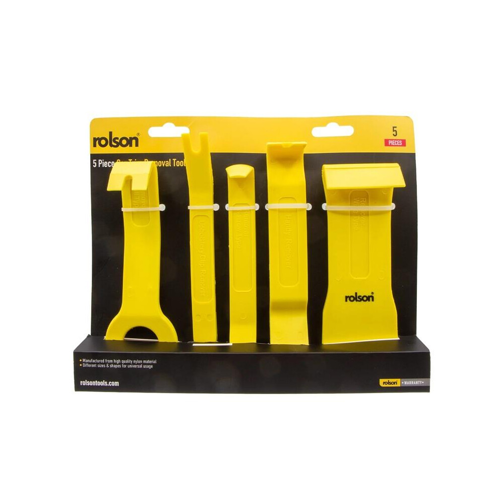 5 Piece Car Trim Removal Tool Set â Nylon Material, Universal Use for Clips, Panels & Moulding-image-OPC-PK5ZZBX-NEW