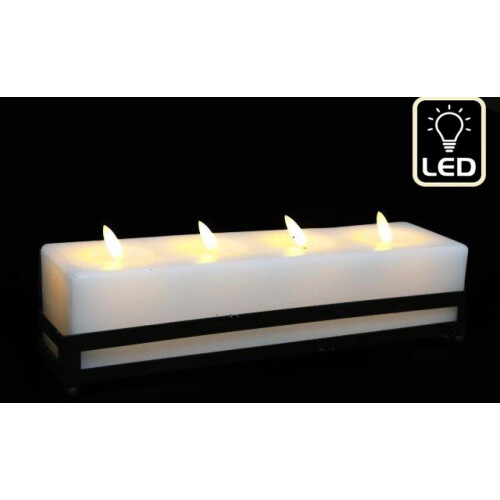Set of 4 LED Decorative Candles for Home Decoration with Timer Function