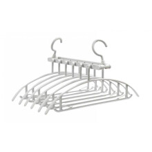 6 Piece Space Saving Multi Hanger 40.5cm x 36cm x 24cm Plastic Closet Organizer